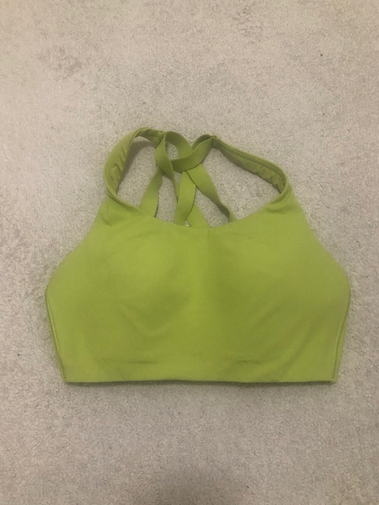 lululemon athletica Other - lululemon Energy Longline Sports Bra in a bright green color. 34 DD